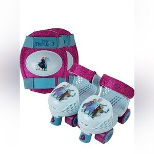 Disney Frozen II Pink and Blue Kids Roller Skates